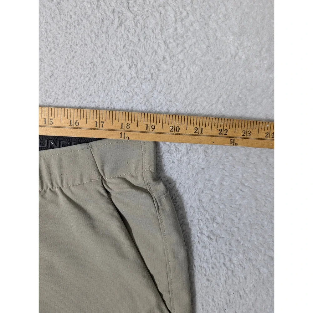 Under Armour Golf Shorts Mens 40/10 Tan Stretch Performance 1309548 Match Play‎